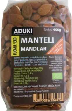 Aduki luomu manteli 400g