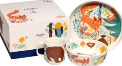 Arabia Poppoo Ystävät 3-setti lastenastiasto