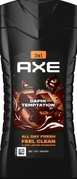 Axe Suihkusaippua antaa raikkaan tunteen koko päiväksi Dark Temptation 12 tunnin vastustamaton tuoksu 250 ml