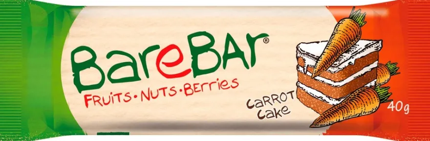 BareBar Carrot Cake taatelipatukka 40 g
