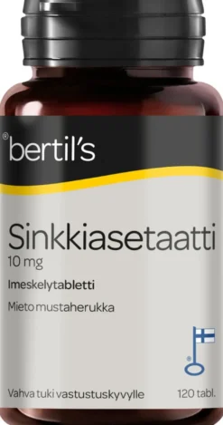 bertil´s Sinkkiasetaatti 120 tabl.