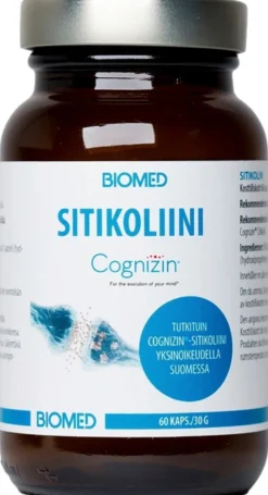 Biomed Sitikoliini Cognizin ravintolisä 60 kaps.