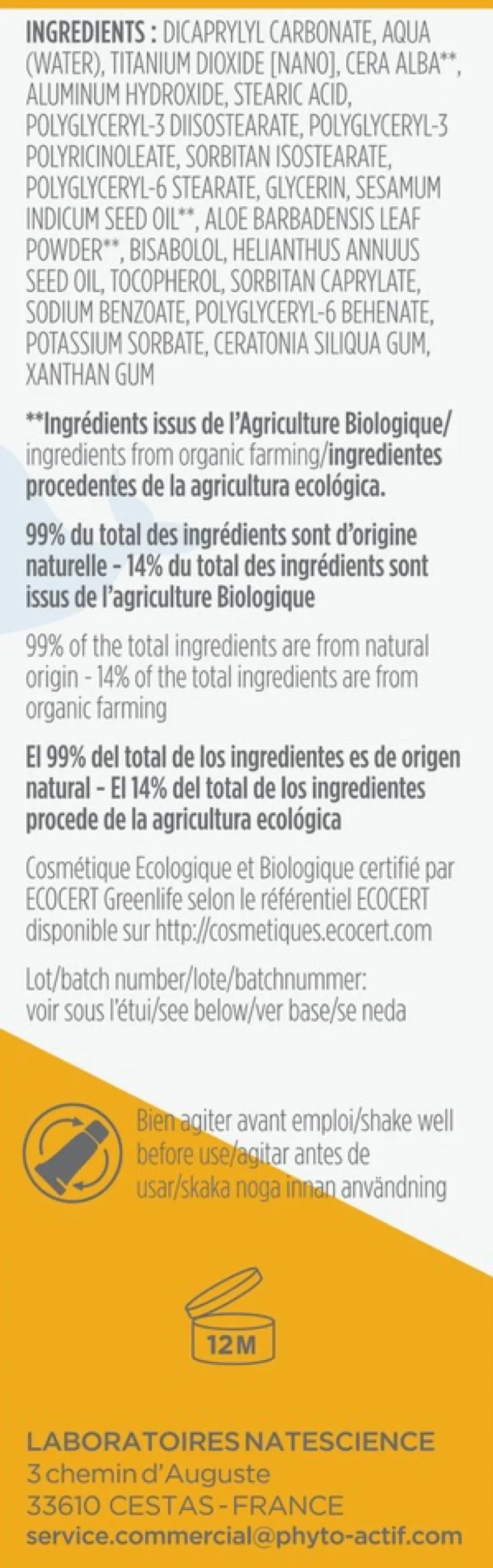 Bioregena sunscreen cream baby spf50+ aurinkovoide vauvoille 40ml