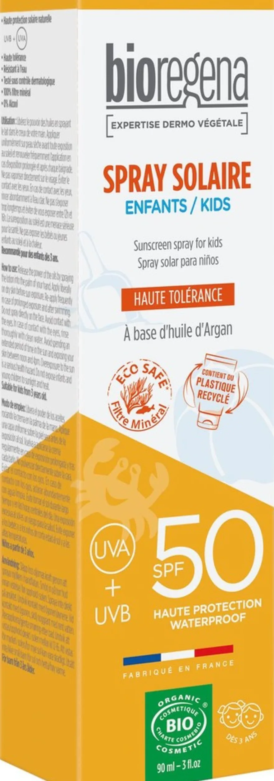 Bioregena sunscreen spray kids spf50 lasten aurinkosuojasuihke 90ml