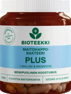 Bioteekki Maitohappobakteeri Plus 30 kaps.