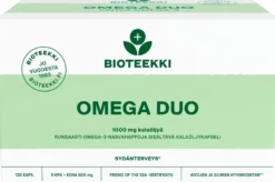Bioteekki Omega Duo rasvahappovalmiste ravintolisä 120 kaps.