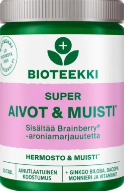 Bioteekki Super Aivot & Muisti ravintolisä 30 tabl.