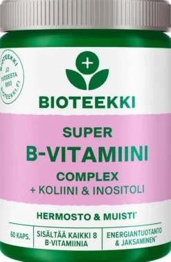 Bioteekki Super B-vitamiini ravintolisä 60 kaps