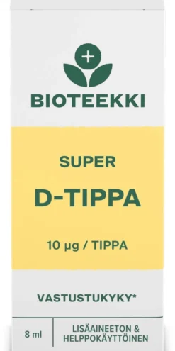 Bioteekki Super D-tippa ravintolisä 8 ml