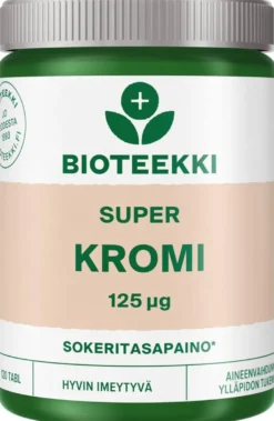 Bioteekki Super Kromi ravintolisä 120 tabl.