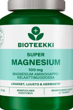 Bioteekki Super Magnesium ravintolisä 100 tabl.