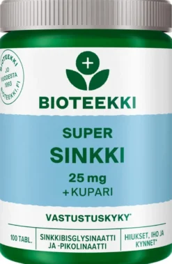 Bioteekki Super Sinkki ravintolisä 100 tabl.
