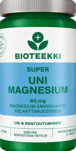 Bioteekki Super Uni Magnesium ravintolisä 60 tabl.