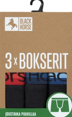 Black Horse bokserit 3-pack