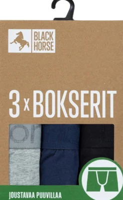 Black Horse miesten bokserit 3-pack I157