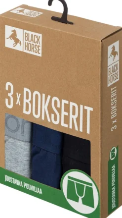 Black Horse miesten bokserit 3-pack I157