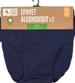Black Horse miesten lyhyet alushousut Basic aukollinen 2-pack