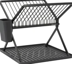 Brabantia astiankuivausteline kokoontaittuva dark grey