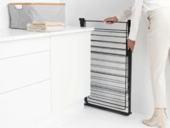Brabantia Hangon pyykinkuivausteline 25m + tanko matt black