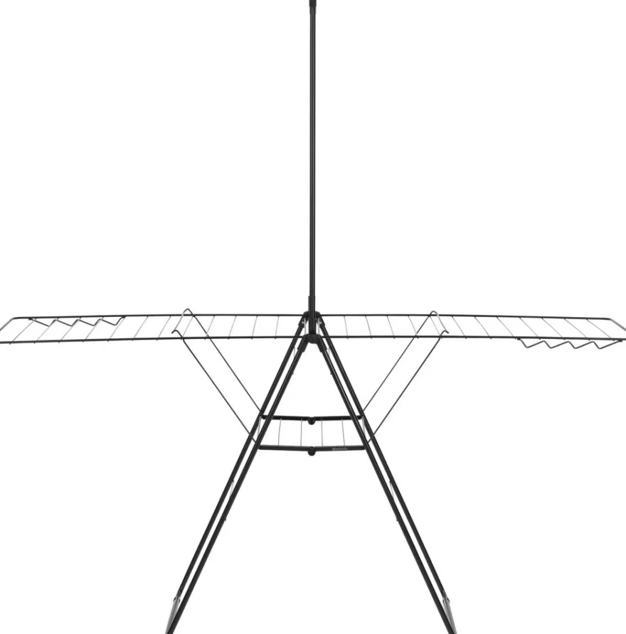 Brabantia Hangon pyykinkuivausteline 25m + tanko matt black