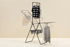 Brabantia Hangon pyykinkuivausteline 25m + tanko matt black