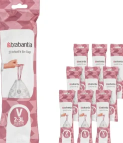 Brabantia PerfectFit roskapussit V 3L 200 pss white