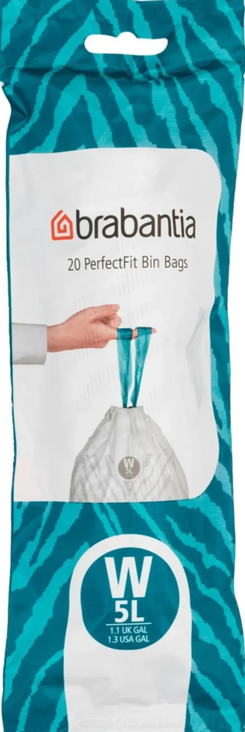 Brabantia PerfectFit roskapussit W 5L 20pss white