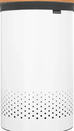Brabantia pyykkikori 60L korkkikansi white