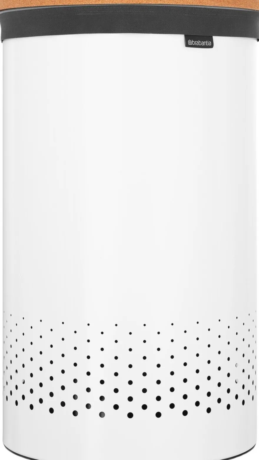 Brabantia pyykkikori 60L korkkikansi white