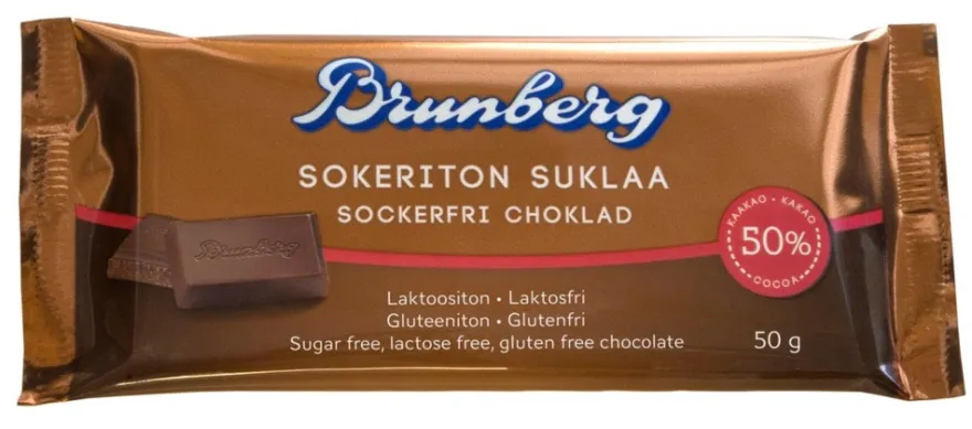 Brunberg Sokeriton suklaa 50g