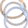 Cailap Ohuet punotut hiuslenkit 3 kpl (beige/vaal.sin/raidallinen)