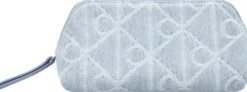 Calvin Klein Emblem aop denim meikkipussi