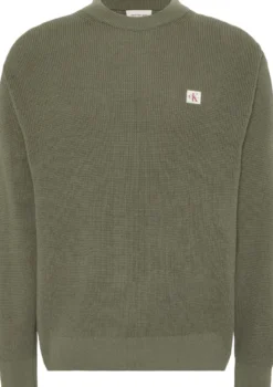 Calvin Klein Jeans 100 % puuvillaneule vohvelipinnalla
