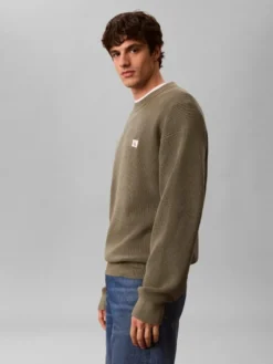 Calvin Klein Jeans 100 % puuvillaneule vohvelipinnalla