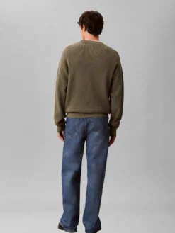 Calvin Klein Jeans 100 % puuvillaneule vohvelipinnalla