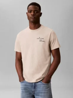 Calvin Klein Jeans puuvillainen t-paita, logoprintti