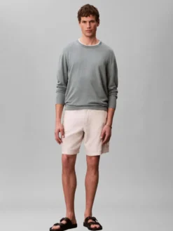 Calvin Klein Ls linen blend crew swtr neule