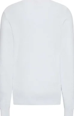 Calvin Klein Ls textured cotton crewnk sweater neule