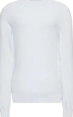 Calvin Klein Ls textured cotton crewnk sweater neule