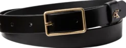 Calvin Klein Square buckle CK loop 25mm nahkavyö