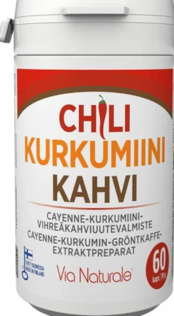 Chili-Kurkumiini-Kahvi 60 kaps Via Naturale