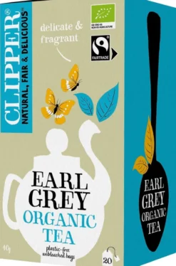 Clipper Luomu Earl Grey musta tee 40g / 20ps Reilu kauppa