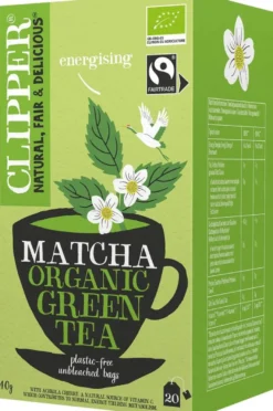 Clipper Luomu Vihreä tee & matcha 20ps/40g Reilu kauppa