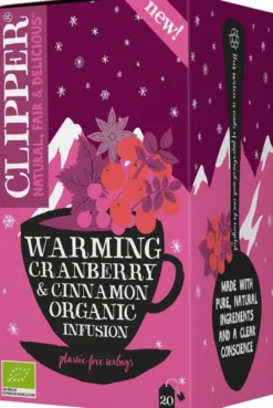 Clipper Luomu Warming Yrttihauduke, karpalo & kaneli 20ps / 40g