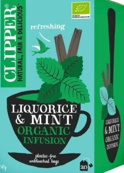 Clipper Luomu Yrttihauduke, lakritsa & piparminttu 20ps / 30g