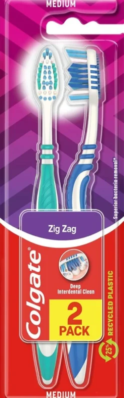 Colgate ZigZag medium hammasharja 2kpl