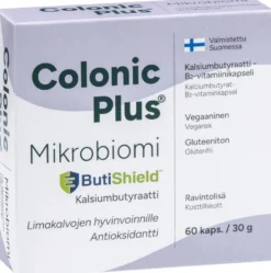 Colonic Plus Mikrobiomi Kalsiumbutyraatti -B2-vitamiini 60 kaps