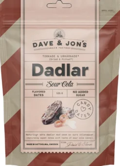 Dave&Jons Hapan Cola-karamellien makuisia kivettömiä taateleita 125 g