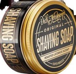 Dick Johnson Shaving Soap Super Mousse Roasted Licorice parranajosaippua 80g