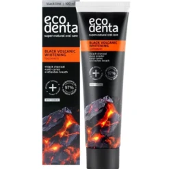 Ecodenta Black Volcanic Whitening toothpaste valkaiseva hiilihammastahna 100ml